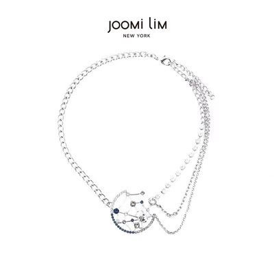 JOOMiLiM茱蜜苏新皓同款骷髅吊坠链条拼接项链精致轻奢风叠戴