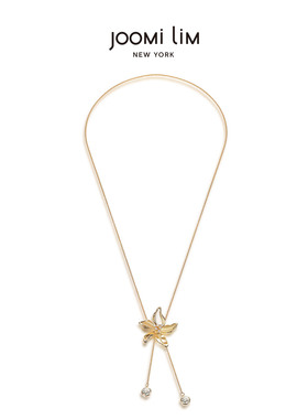 JOOMILIM茱蜜周深同款暮叶鎏金花型长项链女女生日礼物商场同款