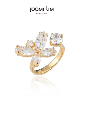 JOOMiLiM茱蜜商场同款蝴蝶造型戒指女S925银ins独特设计轻奢时尚