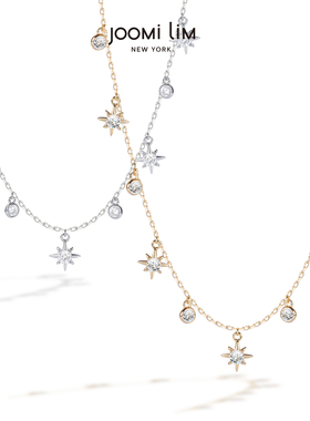 JOOMiLiM茱蜜商场同款守护系列欣然金银项链女S925银饰星星锁骨链