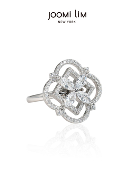 JOOMiLiM茱蜜商场同款梅耶之星戒指女S925银饰浪漫山茶花小众设计