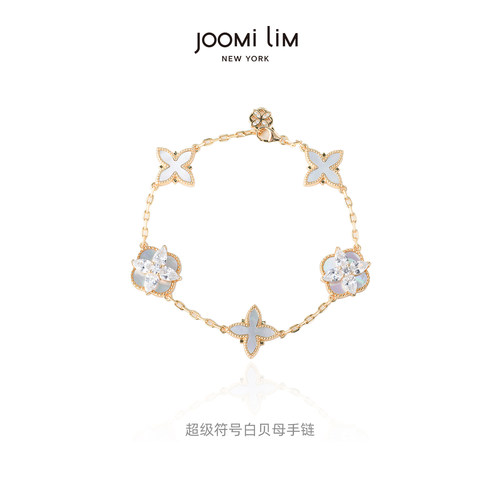 JOOMILIM茱蜜商场同款摩登画廊手链女S925银饰精致优雅轻奢四叶草