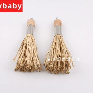 竹锅刷杯刷锅锅窗 天然竹根做的刷子刷扫 厨房用具 清洗不易沾油