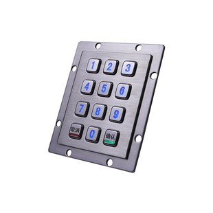 金属小数字键盘工业防尘防水嵌入式 不锈钢304USB接口即插即用 安装