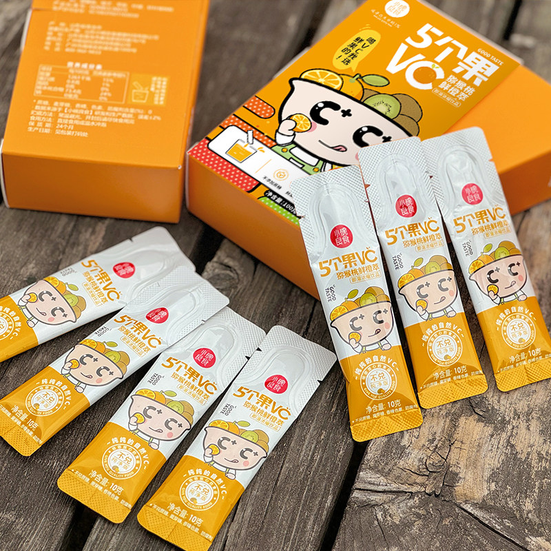 【小碗良食】5个果VC猕猴桃鲜橙萃100g,咖啡/麦片/冲饮,植物饮料,淘宝优惠券,粉丝福利购,淘宝优惠卷