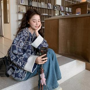 高级感提花小个子短款 2025新款 上衣 国风外套女秋季 复古刺绣新中式