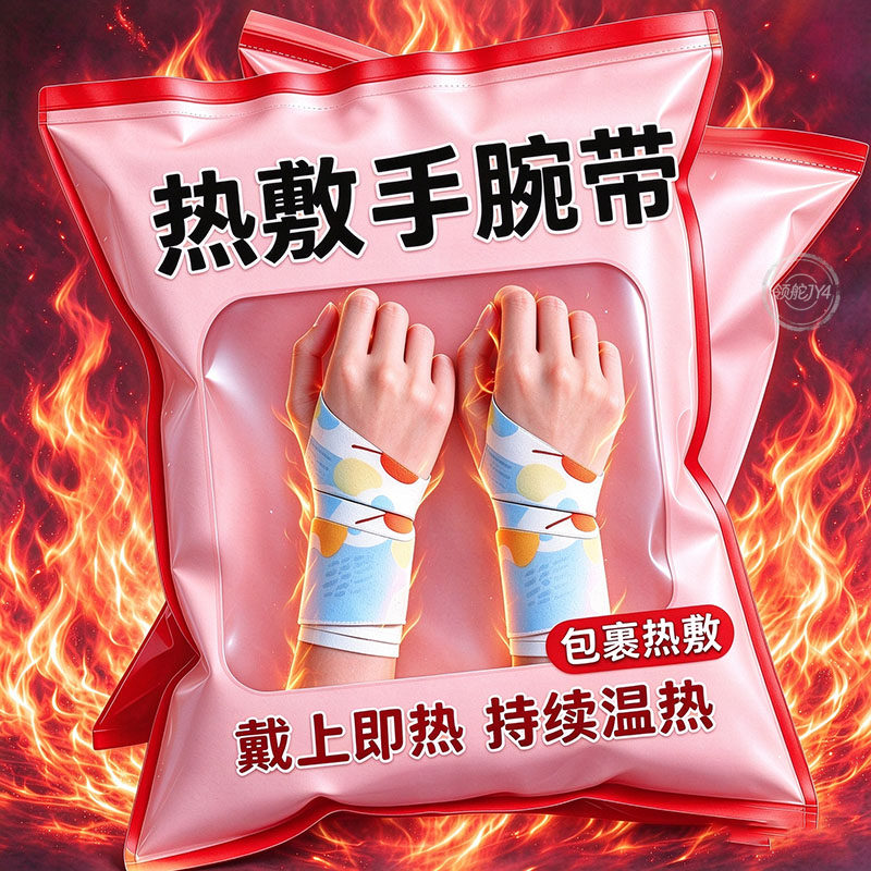 秋冬蒸汽发热暖手腱鞘贴