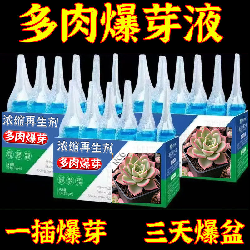 多肉再生剂爆芽素爆芽王营养液通用浓缩植物形助生长生根催芽剂