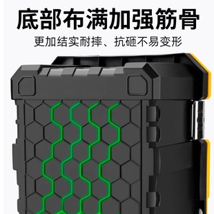 保联五金工具箱小收纳盒家用多功能折叠工业级加厚车载电工维修