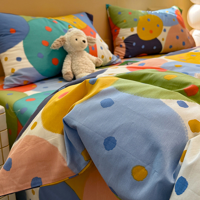 多巴胺卡通被套单件全棉纯棉150x200x230cm单双人180x220cm被罩