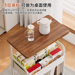 可移动茶几零食小推车奶油风客厅沙发边几边桌迷你床头置物架桌子