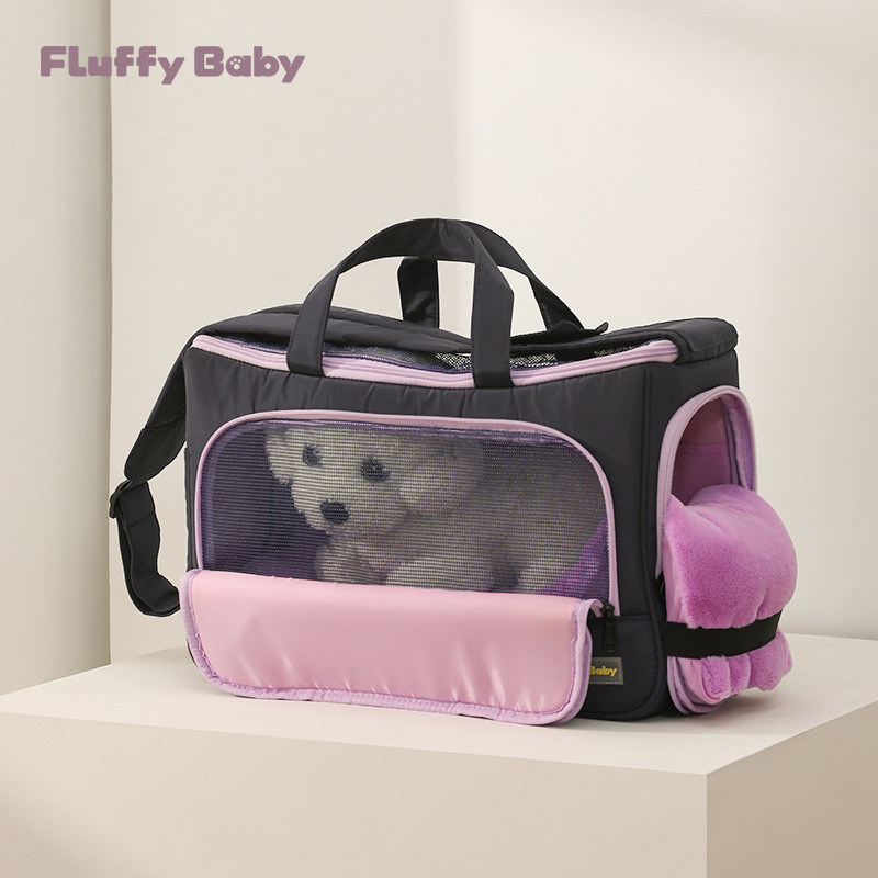 宠物旅游包狗外出便捷手提包背包夏季透气网布包猫包小型犬单肩包