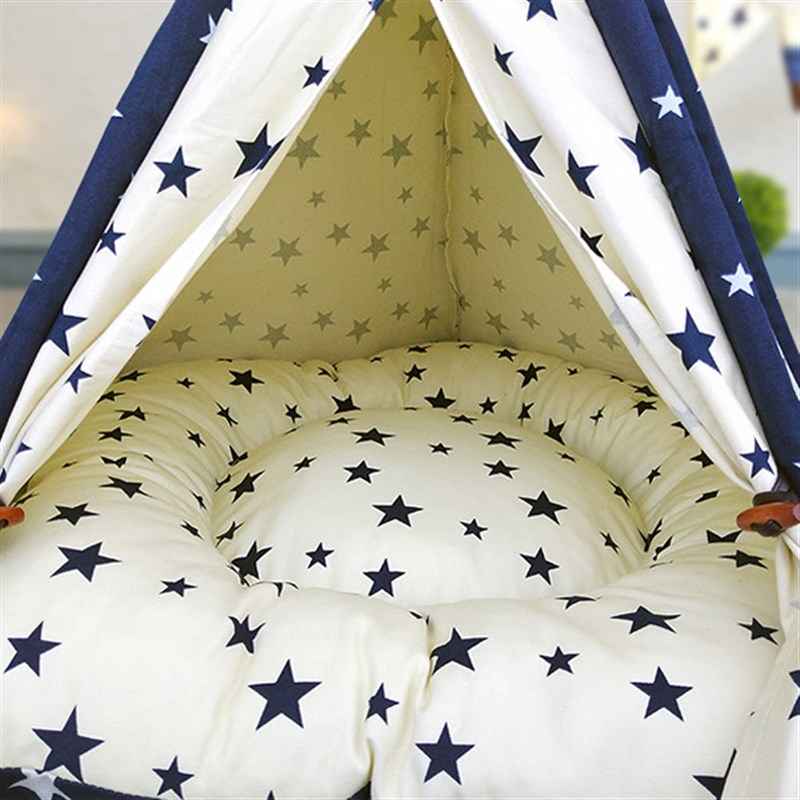 泰迪狗窝夏天凉窝宠物帐篷ins猫咪床猫窝中小型犬用品四季可拆洗