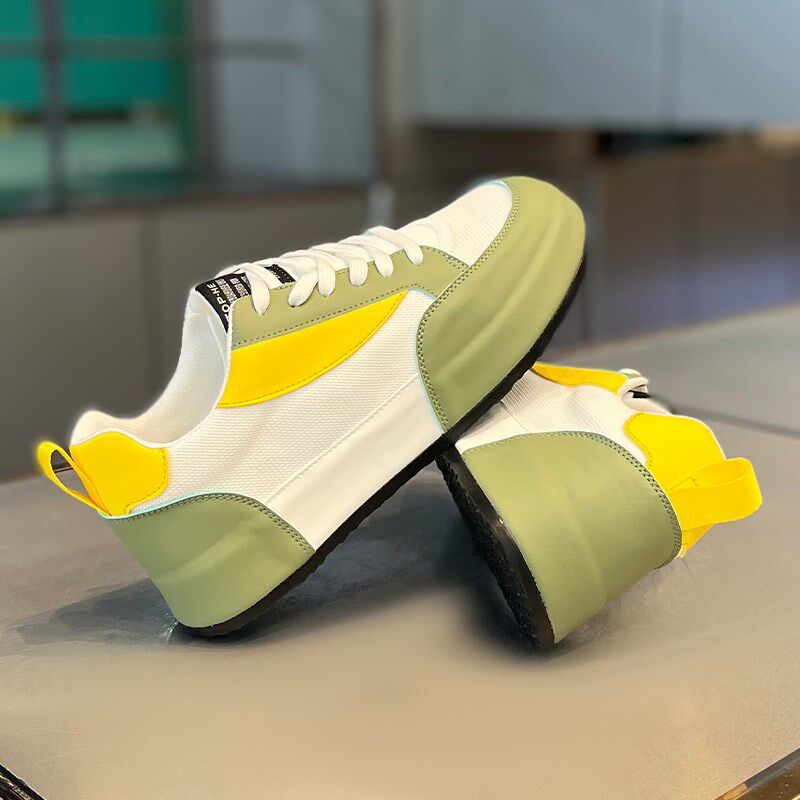 网红爆款男鞋2025年夏季新款网面透气小白鞋男时尚百搭运动休闲鞋