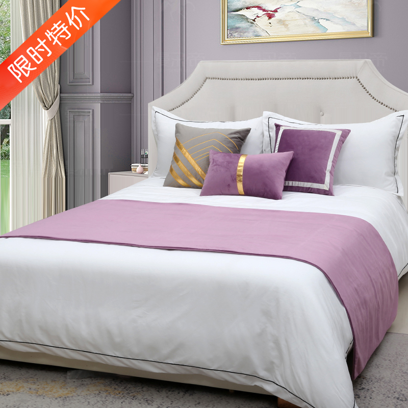 欧式公主床上用品八件套豪华样板房法式床品婚庆多件套装样板间