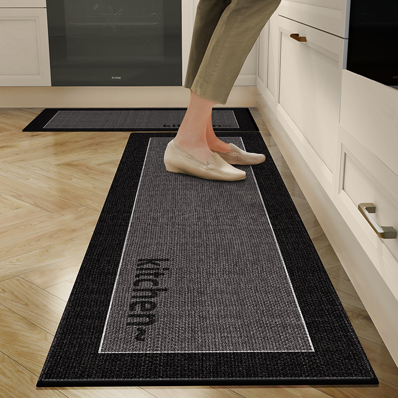厨房专用地垫防滑防油可擦免洗防水进门门口垫子耐脏脚垫吸水地毯