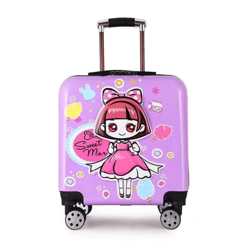 拖箱宝宝拉杆箱寸定制行李箱学生可爱男女四轮儿童卡通1618旅行箱