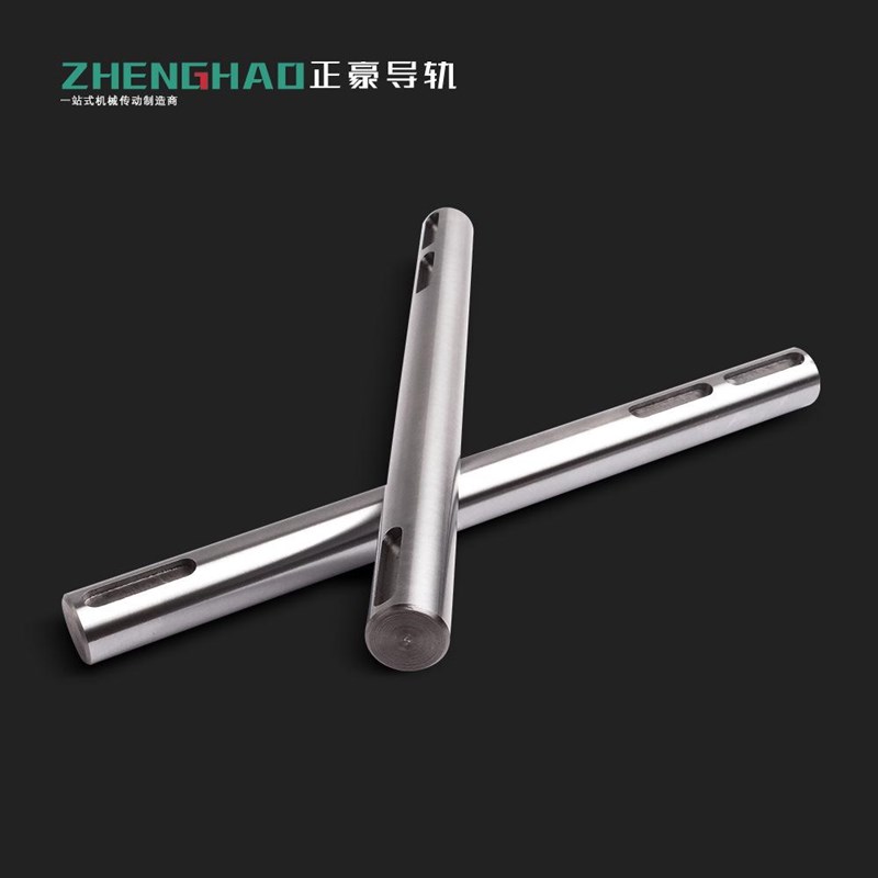 供应直杆型带键槽型 直线导轨用转轴 线性导向光轴 镀铬棒