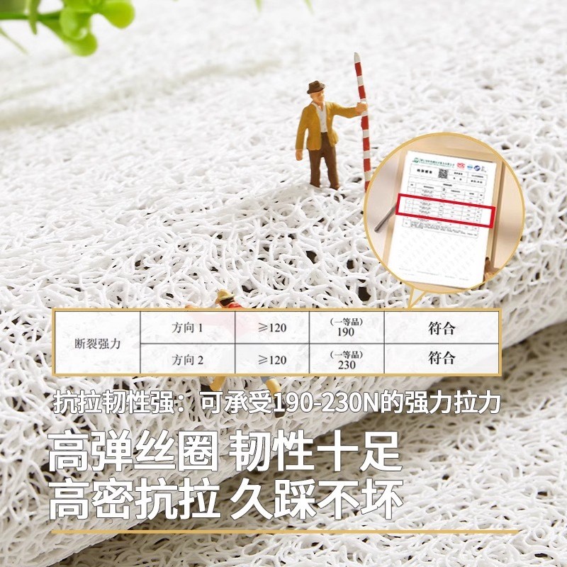 进门地垫入户门垫加厚防滑丝圈脚垫门口进门家用地毯可裁剪玄关垫