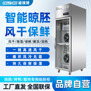睿徕博智能晾鸭柜商用烧鹅烧腊烘干机晾胚烤鸭风干保鲜除湿晾胚柜