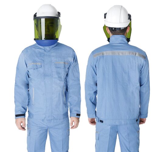 8.5卡防电弧服套装防弧闪工作服电网阻燃服电弧防电弧劳保工作服
