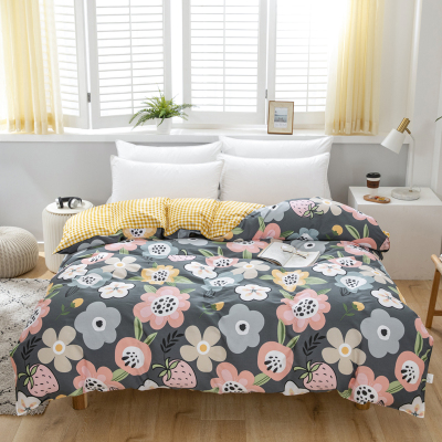 全棉斜纹单件被套家用床单枕套儿童全棉被罩1.5m单件学生宿舍