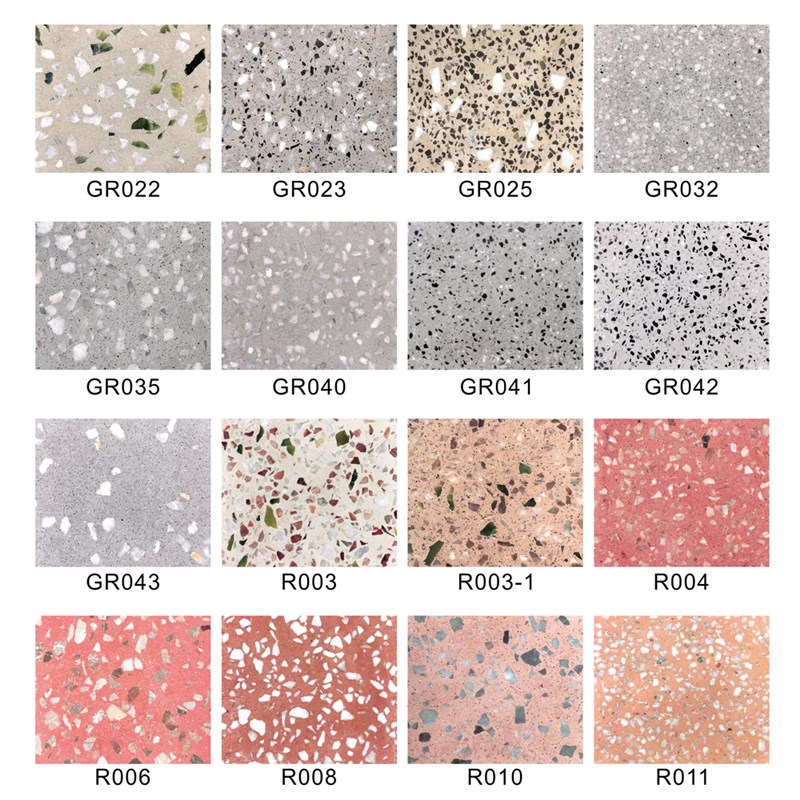 公园学校地铁站地板砖客厅通体商场地砖 无机水磨石砖大板 GR003