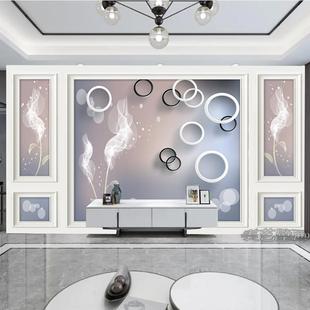 新款 电视背景墙壁纸壁画客厅大气影视墙壁布现代简约沙发卧室墙布