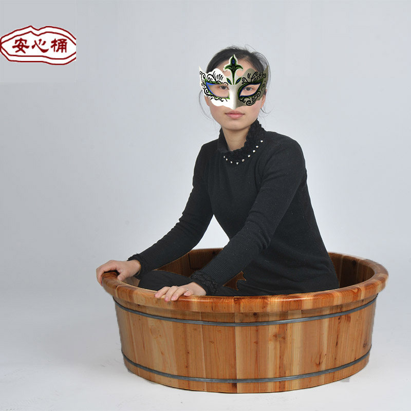 成人澡盆香杉木制儿童洗澡盆泡澡盆 大人坐浴木盆洗衣盆加厚包邮
