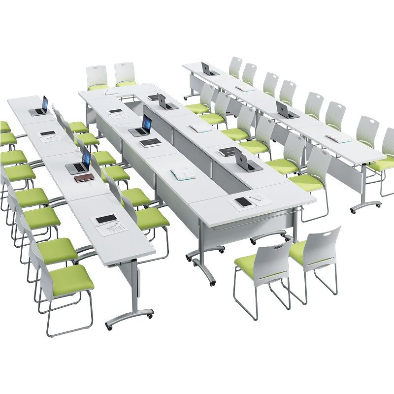 折叠培训桌椅机构课桌椅子可移动桌子折叠会议桌可伸缩长条活动桌