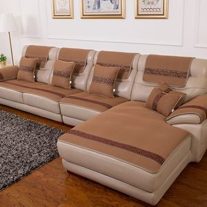 罗迪妮沙发垫防滑欧式冬季皮沙发四季保护坐垫客厅组合布艺套