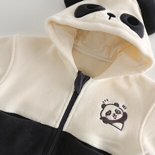 宝宝婴幼童套装秋季加绒男女小童秋装分体一周岁春秋款新款两件套