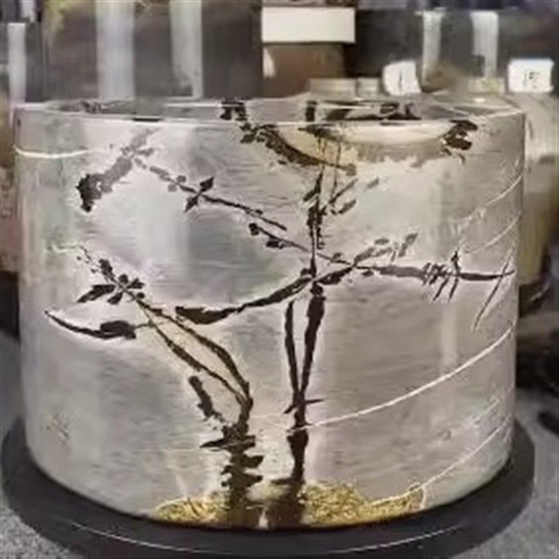 定做各种尺寸花瓶花盆花器国画石打磨可装水插花可种植植物盆箱子