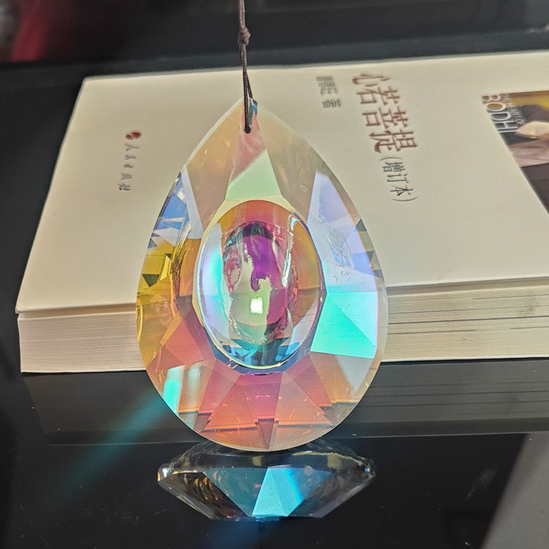 透明色63#龙眼水晶灯饰配件 diy圣诞婚庆路引珠帘门帘水晶帘吊坠