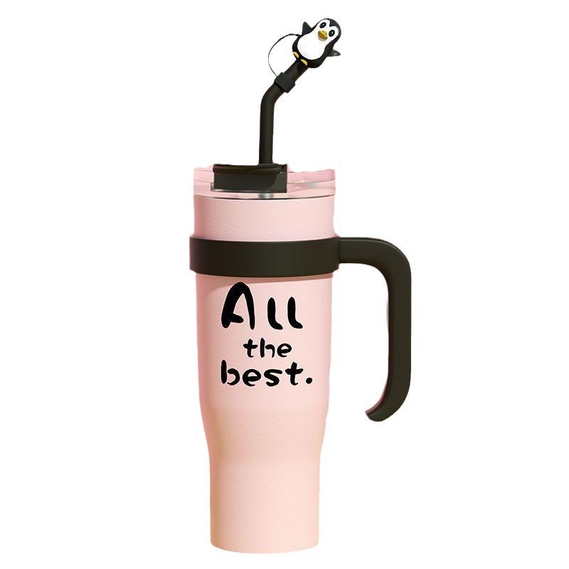 巨无霸保温杯夏天高颜值大容量男女学生水杯保冷保温杯.子手柄冰