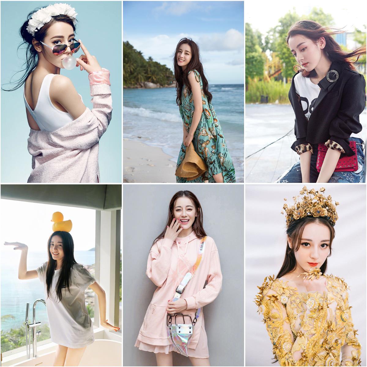 迪丽热巴海报墙贴卧室美女明星写真超大学生宿舍床头房间装饰自粘