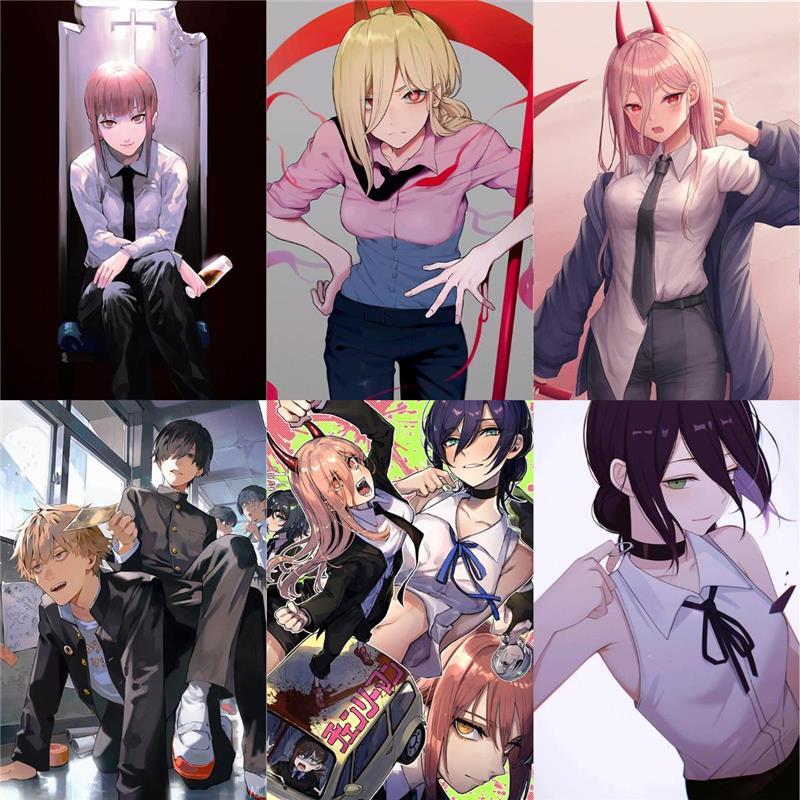 电锯人动漫海报链锯人玛奇玛电次帕瓦二次元宿舍卧室墙贴装饰画