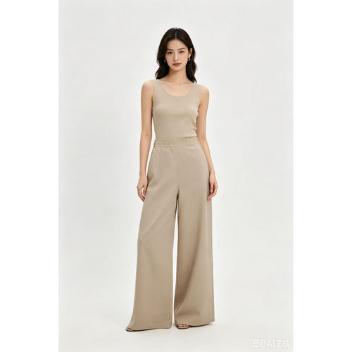100%汉麻休闲直筒女裤