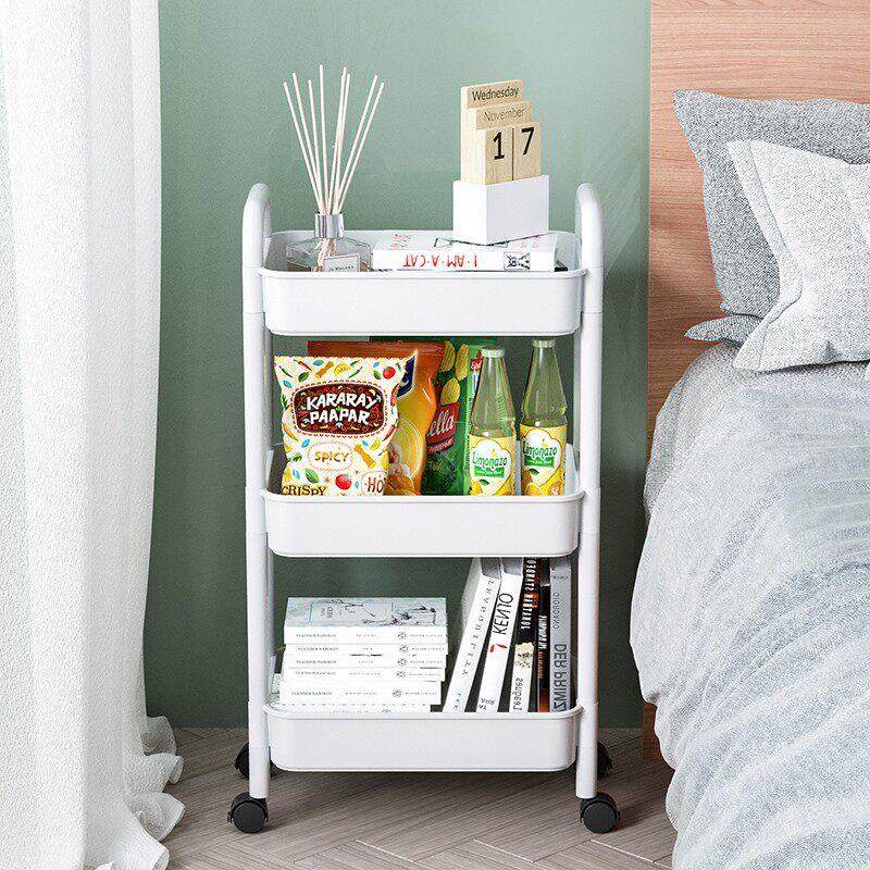 小推车置物架厨房落地多层零食架子移动床头卧室化妆室浴室收纳柜,收纳整理,整理架/置物架/收纳架,淘宝优惠券,粉丝福利购,淘宝优惠卷