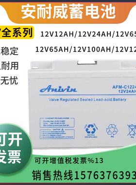 Anivin安耐威蓄电池AFM-P12V100/17AH24AH38AH65AH100AH120AH