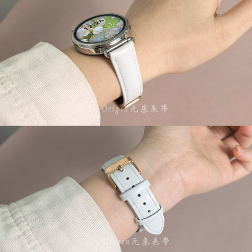 适用于华为GT6/GT5pro女真皮表带watch4/5新款GT4/3/2男表带22mm