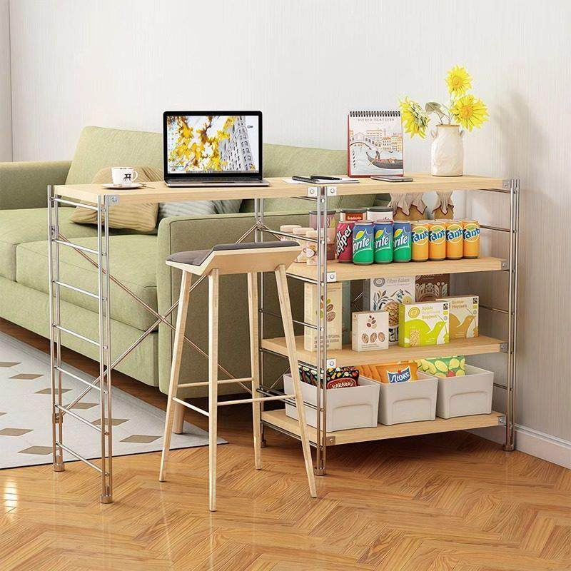 日式原木风钢木书架落地多层客厅阳台储物架置物架家用陈列收纳架,住宅家具,搁板/置物架/家用陈列架,淘宝优惠券,粉丝福利购,淘宝优惠卷