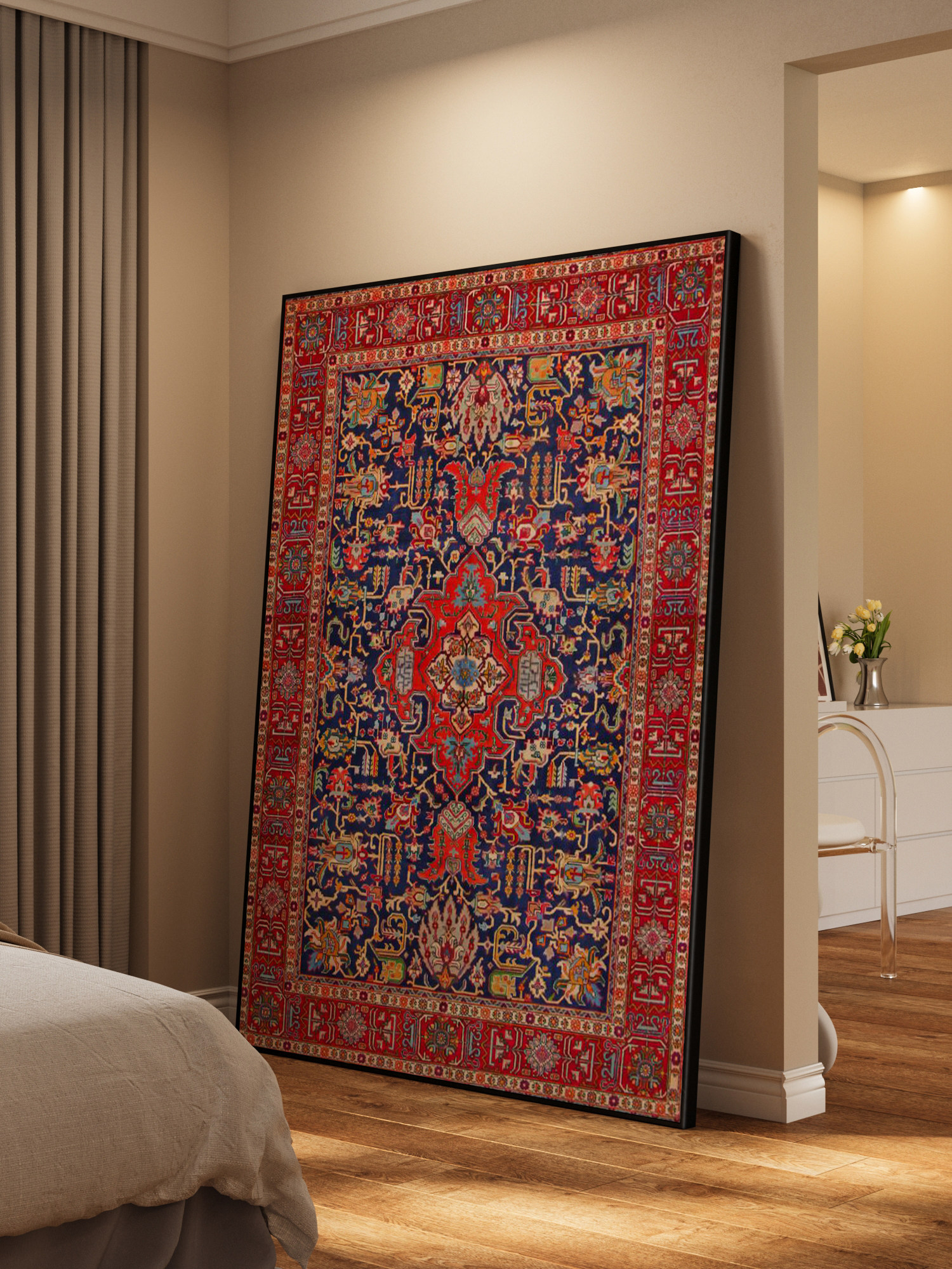 美式红色沙发背景装饰画现代高档壁画餐厅客厅墙面简约艺术挂画,家居饰品,现代装饰画,淘宝优惠券,粉丝福利购,淘宝优惠卷