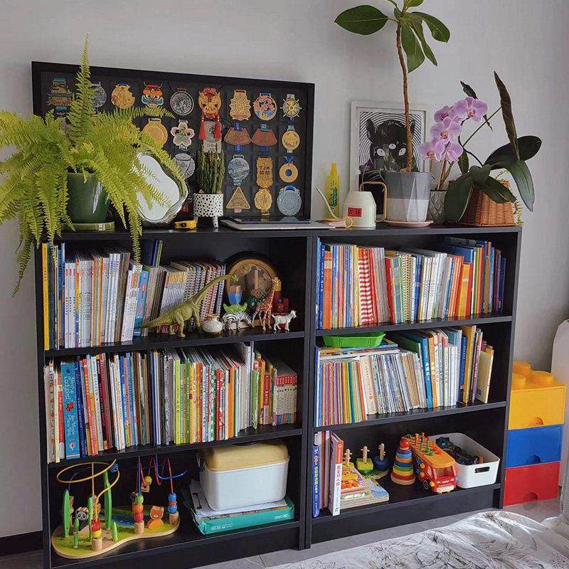 实木书架落地置物架家用客厅多层收纳层架子简易储物柜子靠墙展示,住宅家具,组合书柜,淘宝优惠券,粉丝福利购,淘宝优惠卷