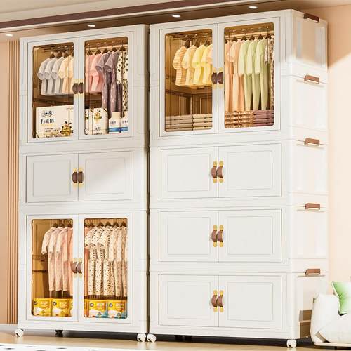 免安装宝宝衣柜婴儿童小衣橱收纳衣物整理柜简易塑料家用收纳柜