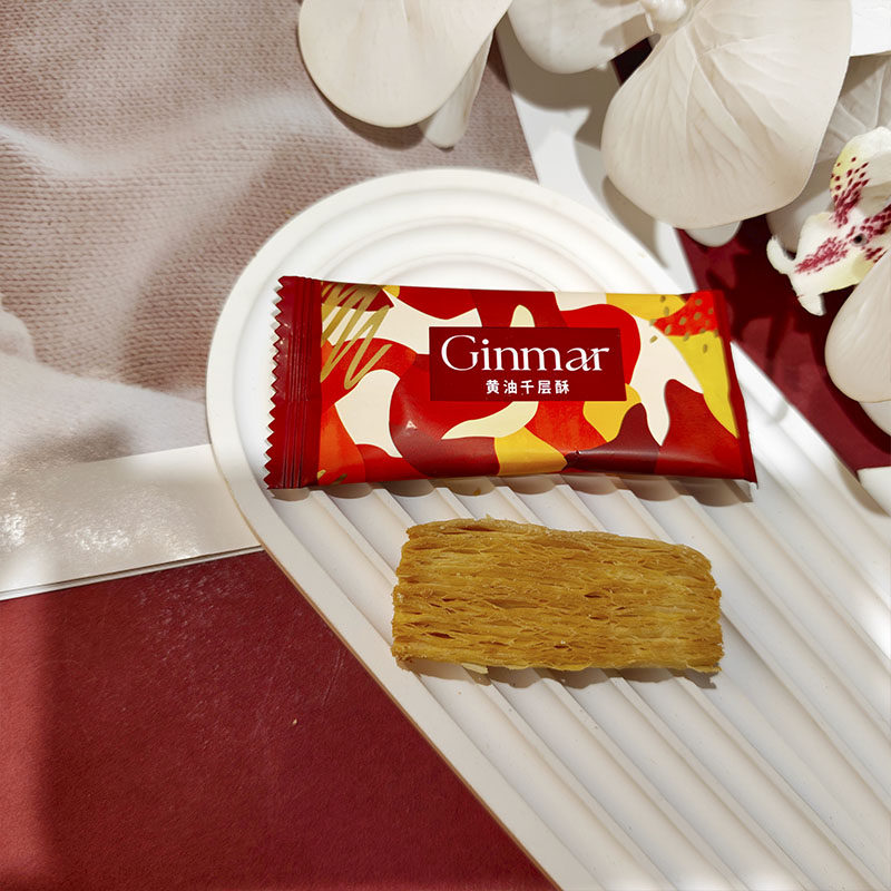 英国Ginmar金玛黄油千层酥婚庆结婚喜饼网红散装零食休闲点心