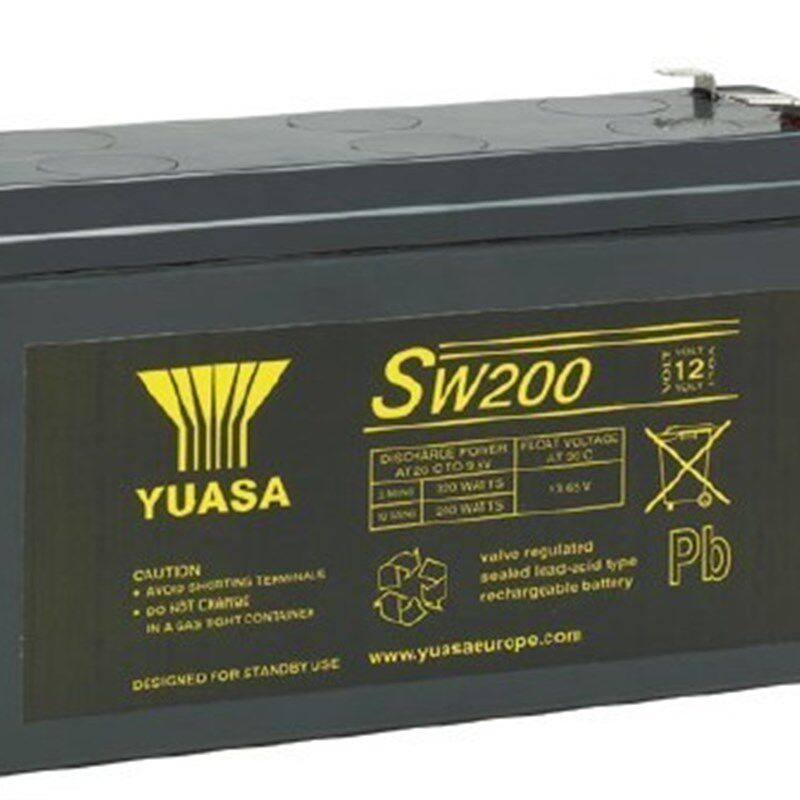 全新YUASA汤浅SW200 12V200W 12V5AH应急电源/照明电源用蓄电池