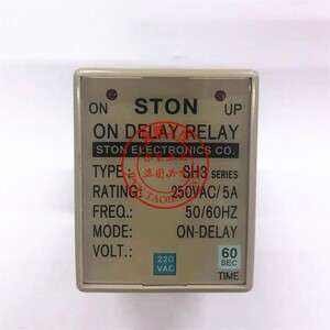 原装正品台湾仕通STON 时间继电器 SH3-1 60S 220V