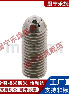 NMSL/NSML/NSZL4 5 6 8 10 12 16不锈钢尼龙头弹簧柱塞 球头柱塞