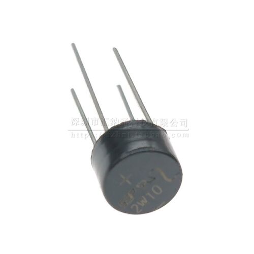 2A/600V 2A/1000V圆桥 2W06 2W10 DIP-4整流桥  足电流电压环保